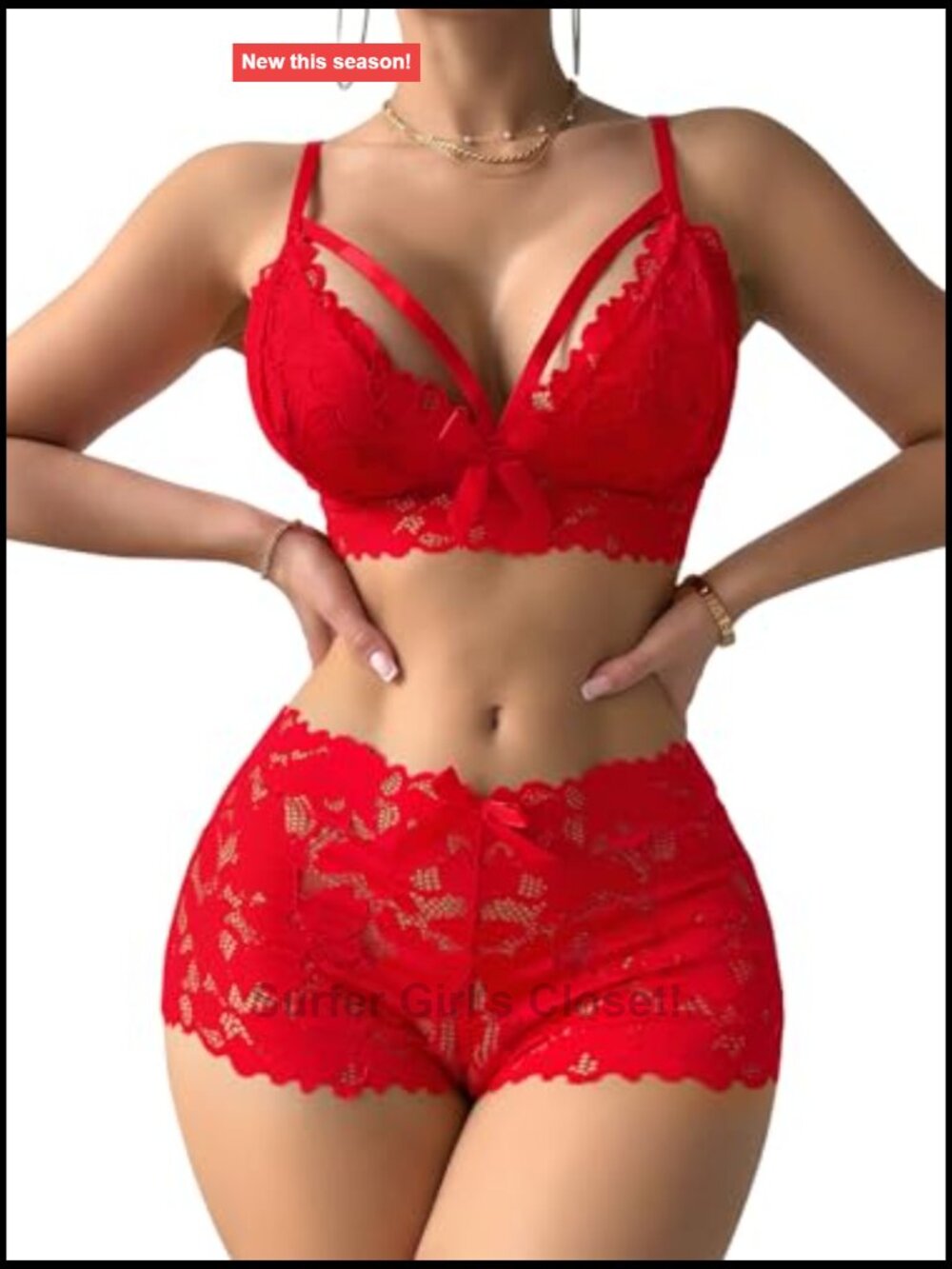 Sexy Lingerie Set 2 Piece Women Outfit Bra Panty Exotic - Picture 3 of 7